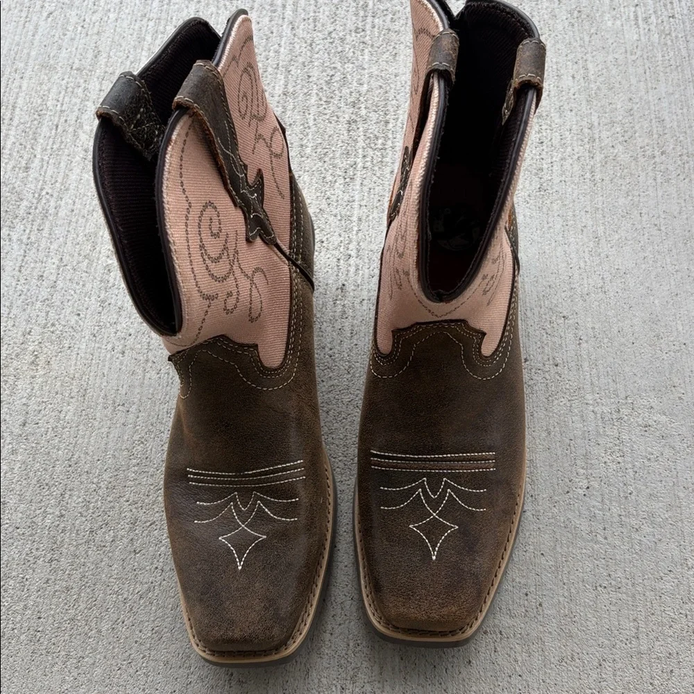 NEW Justin Boots 6” Chellie Quake Boot in Brown Cream Women’s 8B - Picture 4 of 9